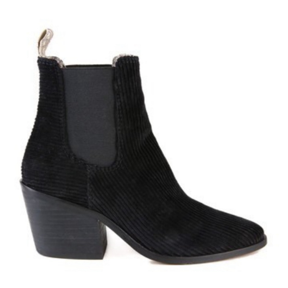 Band of Gypsies Shadow corduroy black ankle boots.